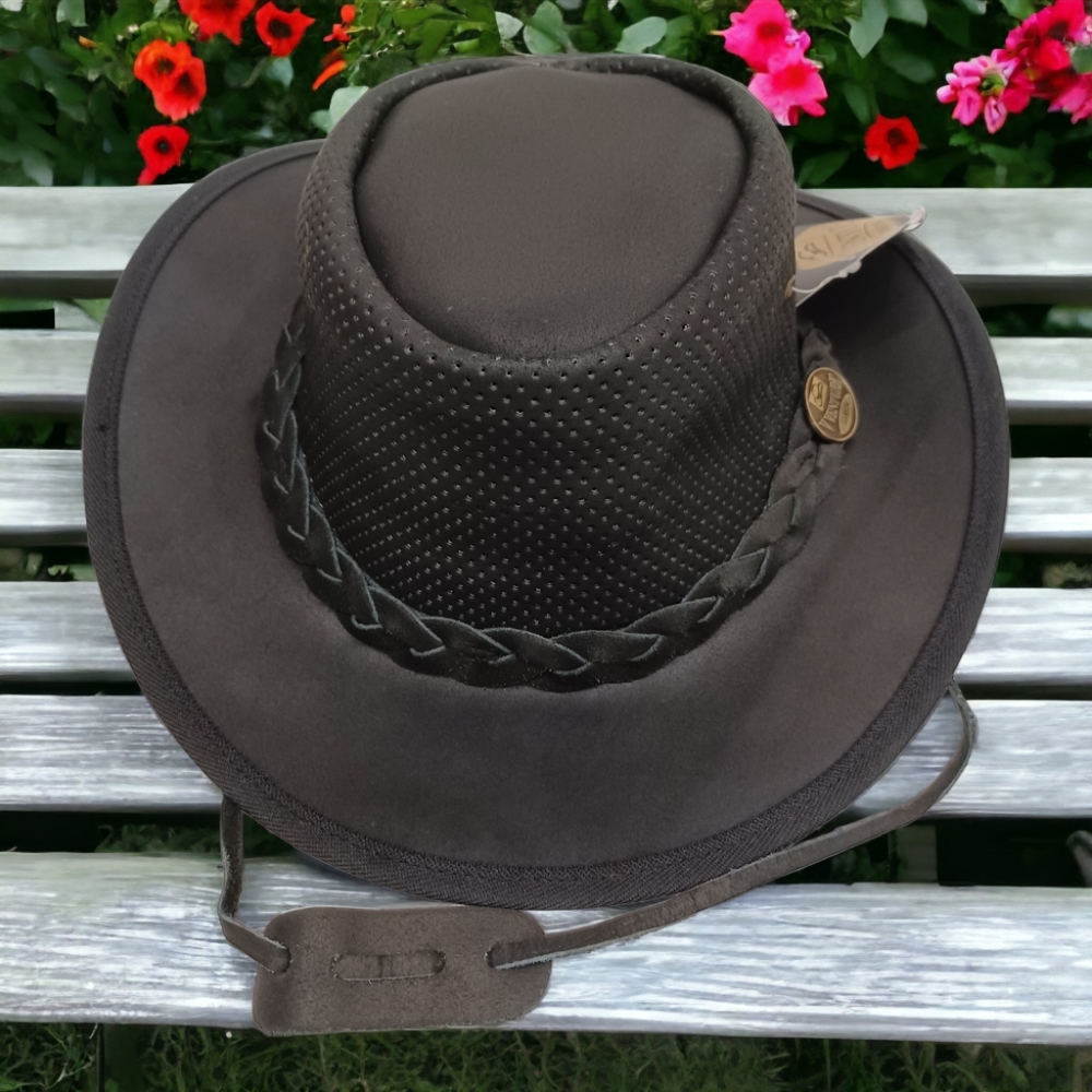 Cowhide Unisex Leather Cowboy Hat